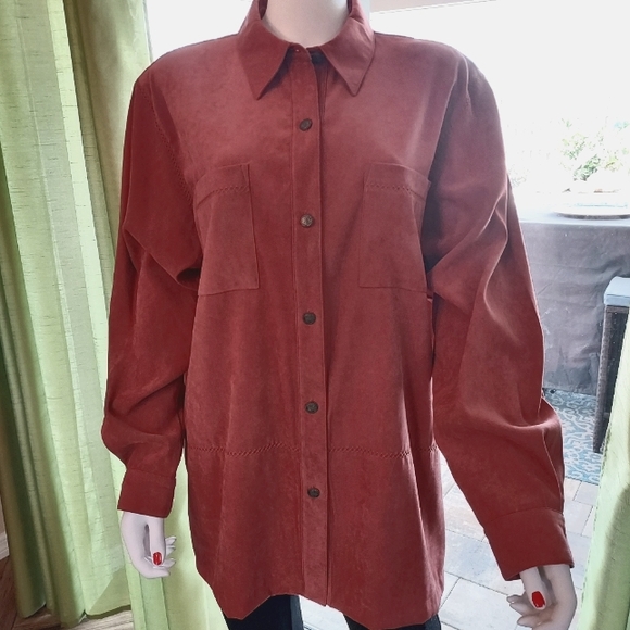 Shirt / Jacket with detailed stitch trimming by Alfred Dunner: Size 16. - Picture 1 of 10